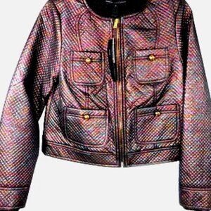 MARC BY MARC JACOBS QUILTED LAME JACKET SIZE SMALL / NEW WITHOUT TAGS